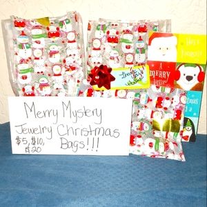 SOLD...MERRY MYSTERY JEWELRY BAGS...$5,$10,$20,$30.....ONLY 8 BAGS 2 OF EACH ...